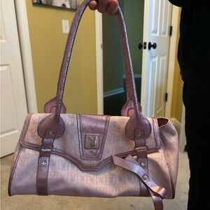 Y2K BABY PINK GLITTER PLAYBOY BAG
